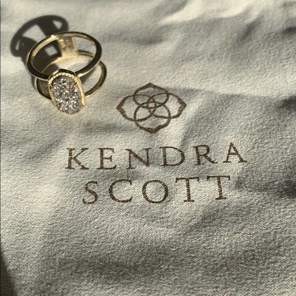 Kendra Scott Elyse Ring Platinum Durzy✨